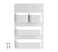 Caja de almacenamiento montada en puerta RV 27.7cm ABS multicapa (blanco 1)