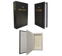 Caja de almacenamiento novedosa | Biblia sagrada con compartimento secreto | Primera página perdida de enana roja