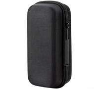 Caja de almacenamiento para auriculares y cables inalámbricos, estuche rígido EVA, organizador portátil, a prueba de golpes, bolsa multiusos para dispositivos, 18 x 8 x 8 cm, color negro