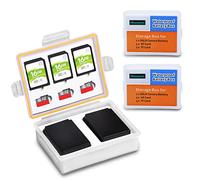 Caja de almacenamiento para baterías y tarjetas de memoria, 2 unidades, maletín para baterías portátiles LP-E6, LP-E6N, BP-511, BP-511A, NP-FM50, NP-FM500H, NP-FZ100, EN-EL3, EN-EL3e, EN-EL15