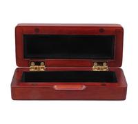 Caja de almacenamiento para boquilla de saxofón de madera, portátil, forro de franela, caja protectora portátil para instrumentos