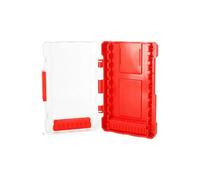 Caja de almacenamiento para brocas con inserciones extraíbles, organizadores de herramientas ligeros, parte inferior antideslizante para taller, garaje, soporte de herramientas resistente para obras