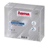Caja de almacenamiento para CD Hama Double Jewel Case Pack 5 Transparente