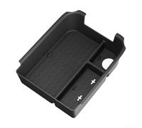 Caja de almacenamiento para coche, organizador de consola central de 20,9 x 16,9 x 6,5 cm, resistente al agua, ABS + PVC, con divisiones, accesorio interior de limpieza rápida para viajes diarios y