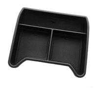 Caja de almacenamiento para consola central, bandeja organizadora para reposabrazos central, organizador de guantera para modelos, inserto interior de coche de plástico ABS, soporte negro para monedas