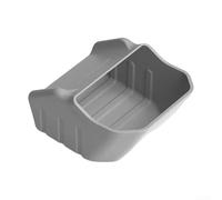 Caja de almacenamiento para consola central trasera y cubo de basura con salida de aire para Tesla para Model 3 y Highland, organizador funcional para asiento trasero, ayuda a mantener limpio el