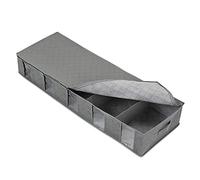 Caja de almacenamiento para debajo de la cama, bolsa de almacenamiento extra grande, plegable, para debajo de la cama, compartimiento, contenedores móviles con tapas (gris, talla única)