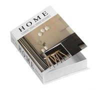 Caja de almacenamiento para decoración del hogar con discreto compartimento interior para guardar artículos esenciales mientras añade estilo minimalista a cualquier habitación o espacio de trabajo (FH