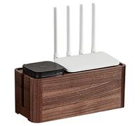Caja de almacenamiento para enrutador, caja de almacenamiento para enrutador Soporte para enrutador WiFi Decodificador de 2 niveles Soportes para decodificador Soporte de estante para accesorios de T