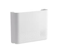 Caja de almacenamiento para enrutador, caja de enrutador WiFi, organizador de módem reutilizable para montar en la pared, estante organizador de módem multiusos sin perforaciones, estante de