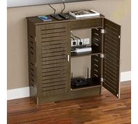 Caja de almacenamiento para enrutador, cubierta para módem Wi-Fi con cable, color marrón (88,9 cm de largo x 25,4 cm de ancho x 71,1 cm de alto/90 x 25 x 70 cm) - Solución elegante y funcional para