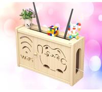 Caja de almacenamiento para enrutador de montaje en rack, caja de almacenamiento inalámbrica para enrutador WiFi, extensión de estante, B-36 x 24 cm