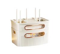 Caja de almacenamiento para enrutador WiFi, estante de módem de red, caja de gestión de cables de enrutador, estante ocultador de gestión de cables, organizador de unidad WiFi, caja de almacenamiento