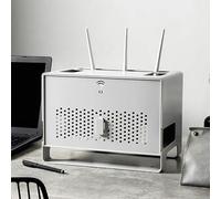 Caja de almacenamiento para enrutador WiFi, organizador de cables y caja decorativa, estante multicapa para oficina y uso doméstico