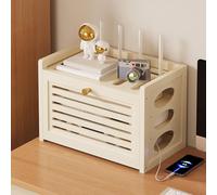 Caja de almacenamiento para enrutador WiFi, organizador de gestión de cables para oficina en casa, enchufe de alimentación, ocultador de cables
