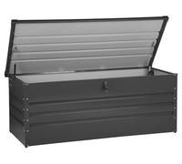 Caja de almacenamiento para exterior de acero galvanizado gris grafito 600L Cebrosa