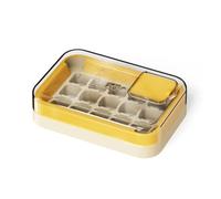 Caja de almacenamiento para hacer, bandeja para congelador, molde para cubitos, bandeja de silicona, gran capacidad, apta para lavavajillas, bandejas grandes con