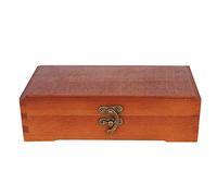 Caja de almacenamiento para herramientas y pinceles de artista Caja de lápices de bocetos de madera con cierre bloqueable para pasteles, lápices, bolígrafos, marcadores, cepillos, almacenamiento de