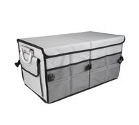 Caja de Almacenamiento para Maletero Coche para Porsche 911 Turbo (992), Impermeable Organizador para Maletero con Tapa Asa de Aluminio,Grey-55L Classic
