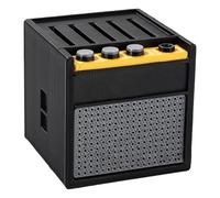 Caja de almacenamiento para púas de guitarra, con forma de altavoz, caja ligera y portátil, soporte para guitarras, soporte para guitarras, regalos para amantes de la música, c