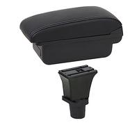 Caja De Almacenamiento Para Reposabrazos Coche Modificación Interna Modificación De Control Central USB Para Fiat 500 Para CRONOS Para 500c Dolcevita(B1 White Line)