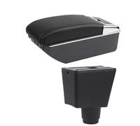 Caja De Almacenamiento Para Reposabrazos De Coche Accesorios Reequipamiento Interior Para Dacia Para Logan 2 Para Dokker(D1 Black line 7 USB)