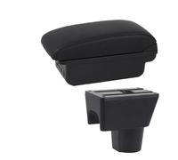 Caja De Almacenamiento Para Reposabrazos De Coche Para Dacia Para Duster Accesorios Interiores Reequipamiento Dedicado Caja Reposabrazos(B1 Black red 3 USB)