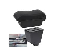Caja De Almacenamiento Para Reposabrazos De Coche Para SEAT Para Ibiza III Para Ibiza 6j Para Ibiza 6L 2001-2008(A2 black line No USB)
