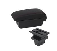 Caja De Almacenamiento Para Reposabrazos De Coche Para Skoda Para Octavia Para Yeti Mk2 A5 05-12 2011 2010 2009(B1 red line 3USB)