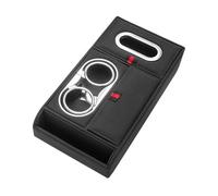 Caja de almacenamiento para reposabrazos | Organizador de coche de piel sintética, organizador de consola | Caja de almacenamiento de consola central, caja de reposabrazos de vehículo, almohadilla de