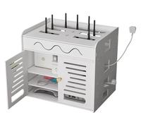 Caja de Almacenamiento para Router Cercas for enrutadores Caja de Almacenamiento for enrutadores Caja Superior Estante for enrutador inalámbrico WiFi Estante de Almacenamiento de protección