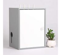 Caja de almacenamiento para router WiFi, caja Internet, caja WiFi, caja de almacenamiento WiFi para router inalámbrico, decodificador, estante, caja de almacenamiento grande de madera maciza, caja de