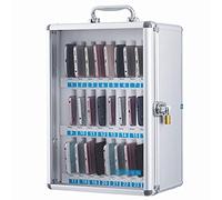 Caja de almacenamiento para teléfono celular, 12/24/36 posiciones, con asa y seguridad, perfecta para escuelas y oficinas, 24 ranuras para dispositivos de estudiantes