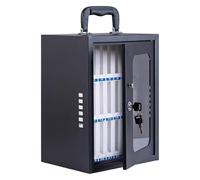 Caja de almacenamiento para teléfono móvil con cerradura montada en la pared, gabinete de acero para seguridad escolar, caja fuerte portátil para teléfono (tamaño: 12 x 24)