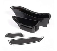 Caja De Almacenamiento Para Teléfono Móvil Con Manija Puerta Delantera ABS Negra Para Benz Clase C W205 2015-2021
