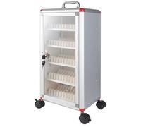 Caja De Almacenamiento para Teléfono Móvil con Rueda Universal De 360° Y Llave De Seguridad con Soporte De Pared(60bits)