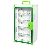 Caja De Almacenamiento para Teléfono Móvil De 24-60 bits Puerta Transparente Soporte De Pared Casillero para Teléfono Celular con Orificios De Ventilación(Green,60bits)