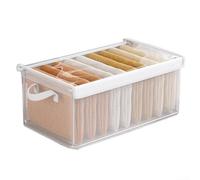 Caja de almacenamiento plegable de tela para ropa y pantalones con diseño en capas, para la organización del armario del hogar y para maximizar el uso del espacio del armario (con funda)