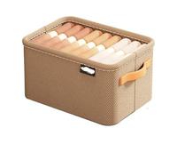 Caja De Almacenamiento Plegable Organizador de ropa for armarios, caja almacenamiento for pantalones vaqueros, interior, calcetines, camisetas, armario, organizador , cajón , 5 uds Para Ropa(Khaki,M)
