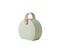 Caja de almacenamiento portátil for joyería, bolso princesa, Mini pendientes, collar, anillo Para Guardar Y Organizar Joyas(Green)