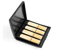 Caja de almacenamiento portátil impermeable para cañas de saxofón, capacidad para 8 piezas, ideal para músicos