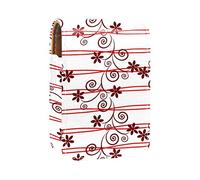 Caja de almacenamiento portátil para lápices de labios con diseño de flores nobles rojas, con espejo para mujeres, Varios colores, 9.5x2x7 cm/3.7x0.8x2.7 in