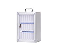 Caja de almacenamiento portátil para teléfono con 24 ranuras para teléfono escolar, garaje, bóveda segura para un fácil acceso y protección, perfecta para uso doméstico y de oficina.