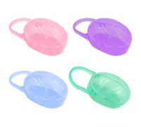 Caja de Almacenamiento Pp Portátil para Chupetes Multiusos 4 Piezas Color