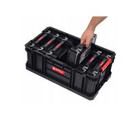 Caja de almacenamiento - Qbrick - Two Box 200 - 6 Organizadores Múltiples - Plástico - Negro