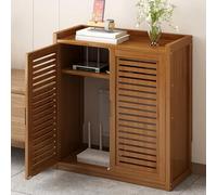 Caja De Almacenamiento Router WiFi, Armario Router Ocultar WiFi para Modem Y Decodificador, Caja De Suelo De Bambú con Ventilación Y Organizador De Cables para Oficina Y Hogar