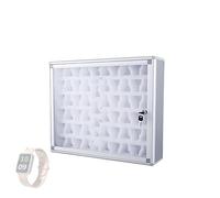 Caja de almacenamiento segura para reloj, diseño de aleación de aluminio duradero para exhibición organizada y protección en la oficina o la escuela