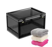 Caja de almacenamiento transparente con cerradura, contenedor multiusos para refrigerador, solución de almacenamiento segura para el hogar, caja de almacenamiento transparente con mecanismo de bloqueo