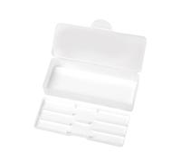 Caja de almacenamiento transparente de doble capa para herramientas de manicura y pedicura, para uñas, bolígrafos, pinceles, herramientas de arte, estuche personal de doble capa