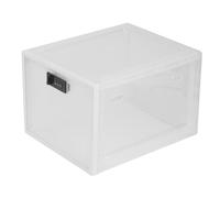 Caja de almacenamiento transparente para alimentos del refrigerador con cerradura con contraseña A